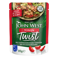Foto van John West Tonijn twist ovengedroogde tomaat