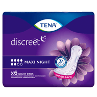 Tena Lady discreet verband maxi night 6 stuks Foto van Tena Lady discreet verband maxi night 6 stuks
