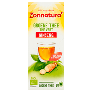 Zonnatura Groene thee ginseng kop 20 zakjes 36 g