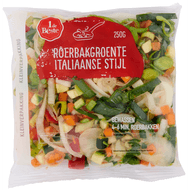 1 de Beste Roerbakgroente Italiaanse stijl kleinverpakking Foto van 1 de Beste Roerbakgroente Italiaanse stijl kleinverpakking