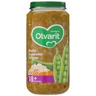 Olvarit 18+ Maanden Risotto Doperwten Kalkoen Foto van Olvarit 18+ Maanden Risotto Doperwten Kalkoen