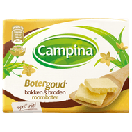 Campina Botergoud roomboter voor bakken & braden Foto van Campina Botergoud roomboter voor bakken & braden