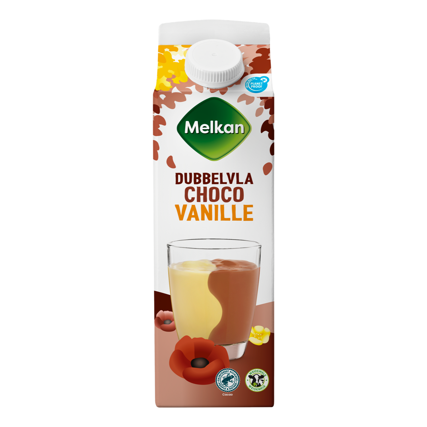 Melkan Dubbelvla vanille-chocolade