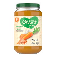 Foto van Olvarit 6+ Maanden Wortel Kip Rijst