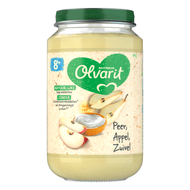 Olvarit 8+ Maanden Peer Appel Zuivel 200 g