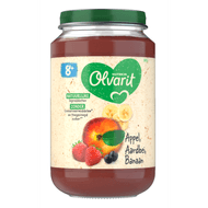 Olvarit 8+ Maanden Appel Aardbei Banaan Foto van Olvarit 8+ Maanden Appel Aardbei Banaan