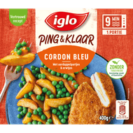 Foto van Iglo Ping en klaar cordon bleu