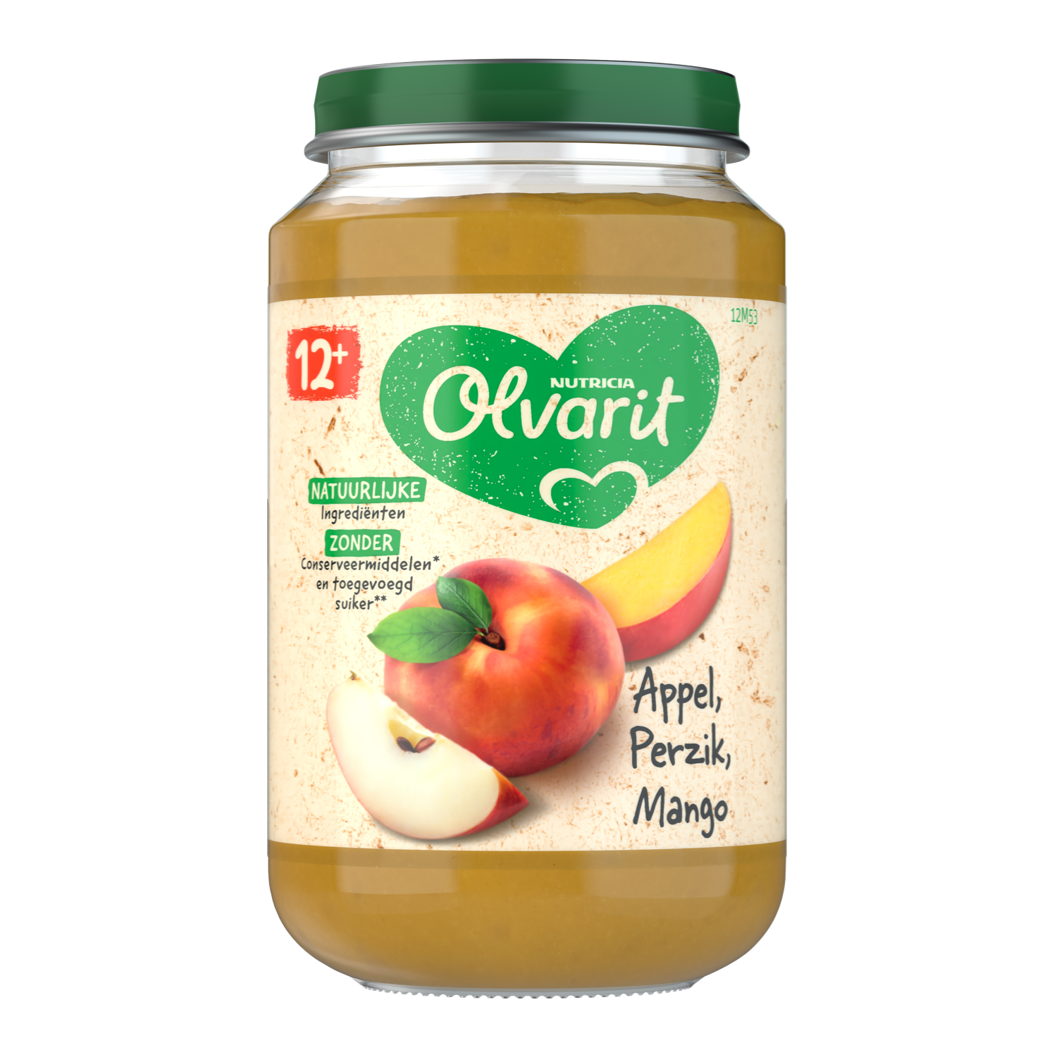 Olvarit 12+ Maanden Appel Perzik Mango