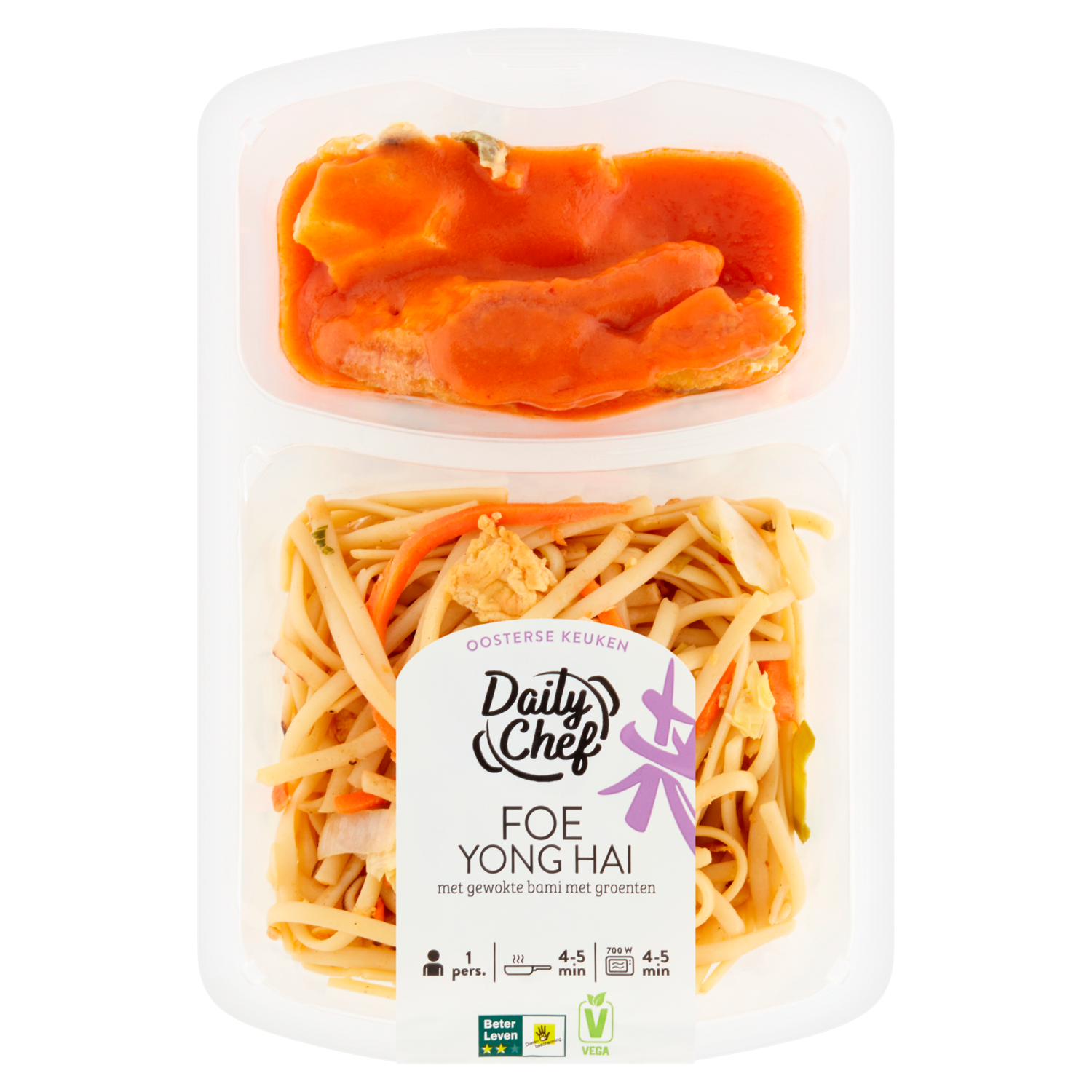 Daily Chef Bami+groenten + foe yong hai