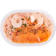 Vissalade schotel Foto van Vissalade schotel