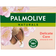 Palmolive Zeepblok naturals amandel 4 stuks Foto van Palmolive Zeepblok naturals amandel 4 stuks