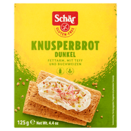 Schär Knackebrood donkerbruin glutenvrij Foto van Schär Knackebrood donkerbruin glutenvrij
