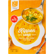 1 de Beste Kippensoep dubbelpak Foto van 1 de Beste Kippensoep dubbelpak