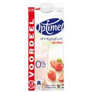 Optimel Drink voordeelverpakking aardbei 0% vet Foto van Optimel Drink voordeelverpakking aardbei 0% vet