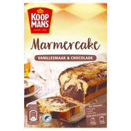 Koopmans Marmercake mix vanille-chocolade Foto van Koopmans Marmercake mix vanille-chocolade