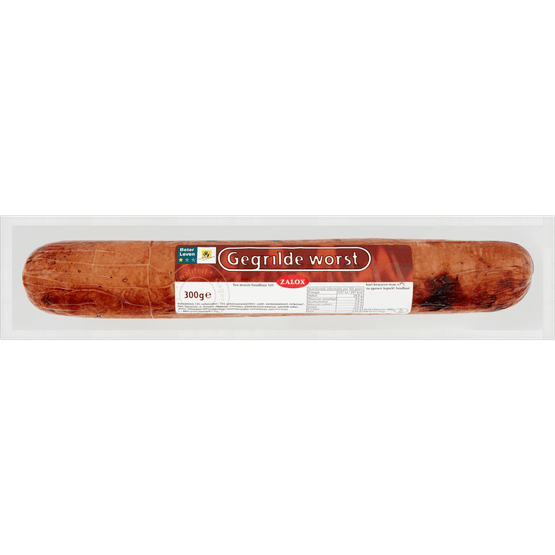 Foto van Zalox Grillworst op witte achtergrond