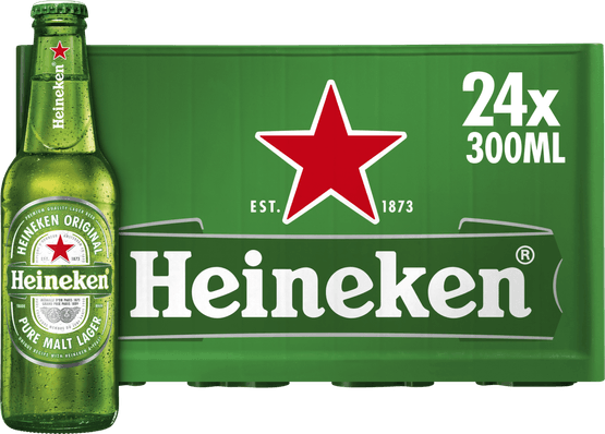 Foto van Heineken Pilsener Krat op witte achtergrond