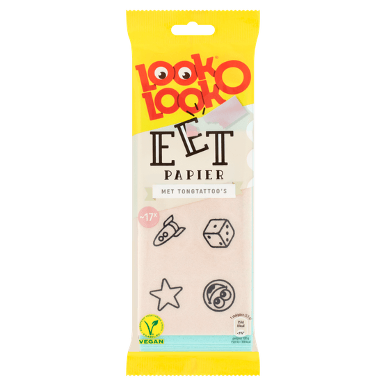 Foto van Look O Look Eetpapier Uitdeel snoep Zak op witte achtergrond