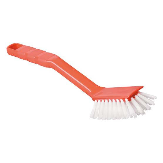 Foto van Afwasborstel op witte achtergrond