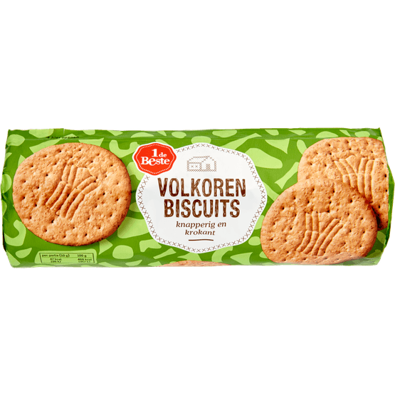 Foto van 1 de Beste Volkorenbiscuit op witte achtergrond