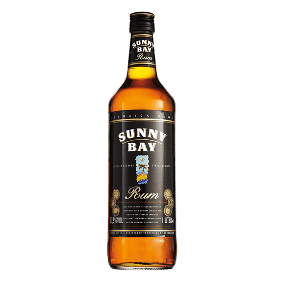 Foto van Sunny Bay Rum bruin op witte achtergrond