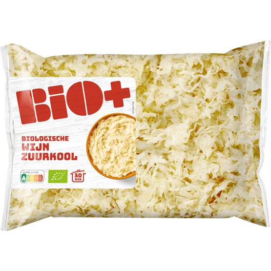 Foto van Bio+ Biologische wijn zuurkool op witte achtergrond