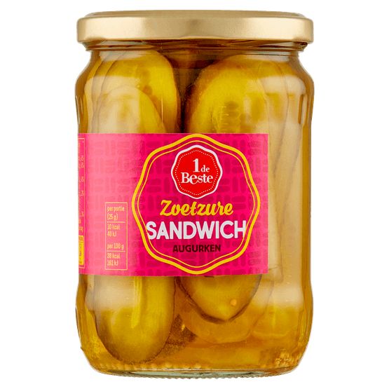 Foto van 1 de Beste Breedliggers zoetzuur op witte achtergrond