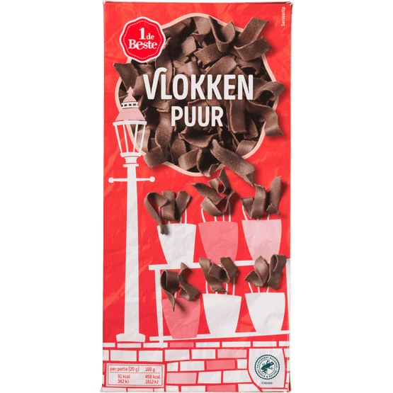 Foto van 1 de Beste Vlokken puur op witte achtergrond