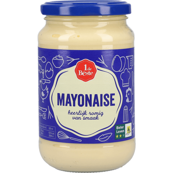 Foto van 1 de Beste Mayonaise op witte achtergrond