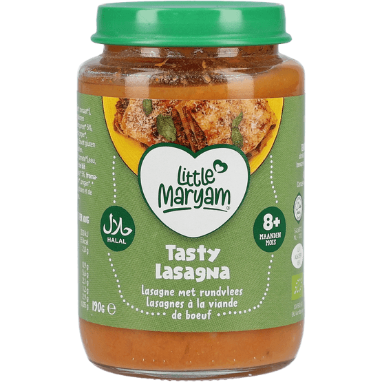 Foto van Little Maryam Tasty lasagna met rund 8+ mnd op witte achtergrond