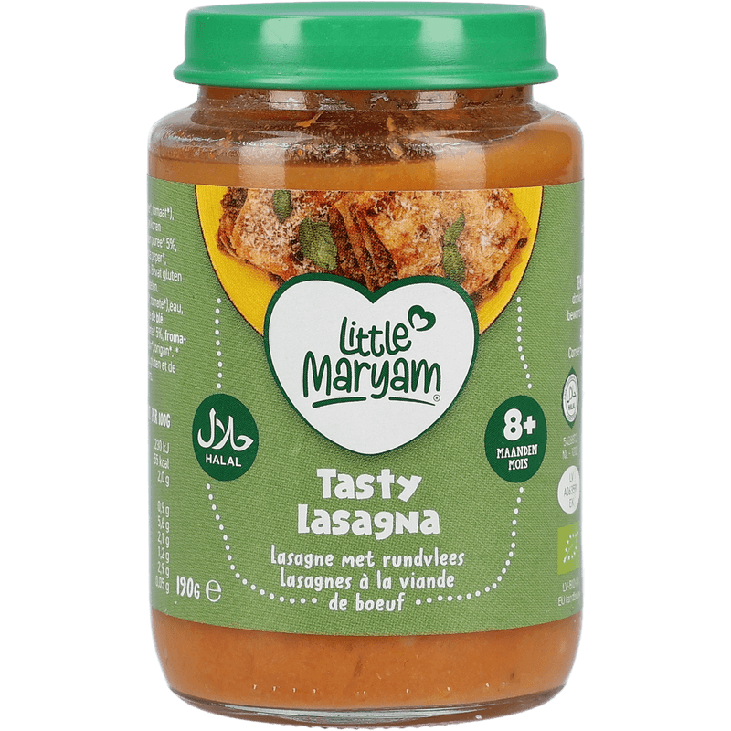 Little Maryam Tasty lasagna met rund 8+ mnd