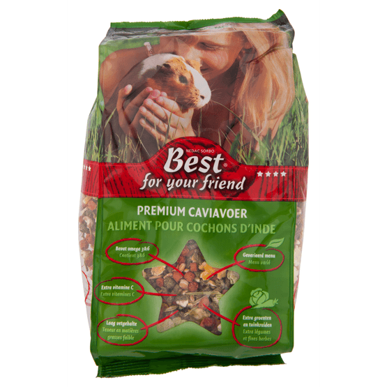 Foto van Best For Your Friend Caviavoer premium op witte achtergrond