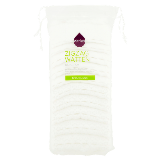 Foto van Derlon Zigzagwatten op witte achtergrond