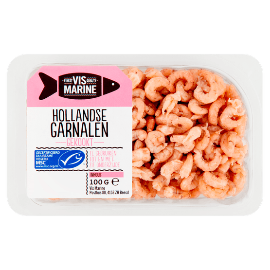 Foto van Vis Marine Garnalen hollandse op witte achtergrond