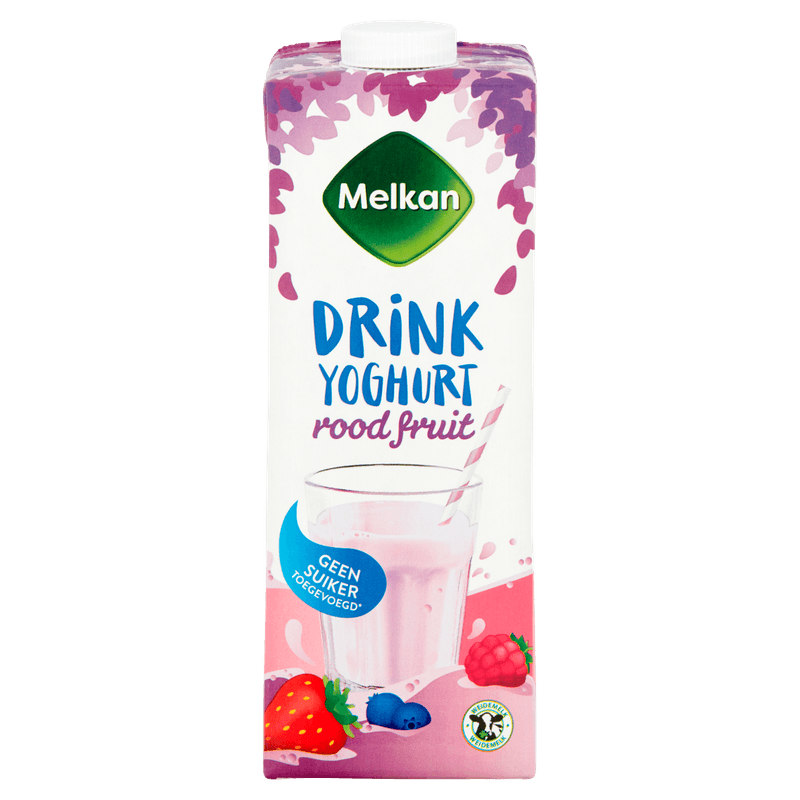 Melkan Drinkyoghurt rood fruit