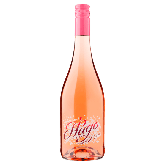 Foto van Cavatini Hugo rosé op witte achtergrond