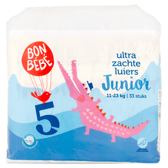 Foto van Bonbébé Luiers junior maat 5 op witte achtergrond