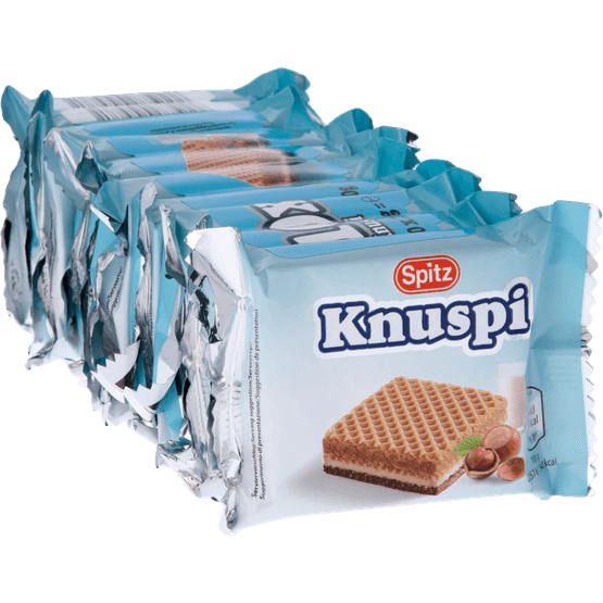 Foto van Spitz Knuspi melk & hazelnoot 10 stuks op witte achtergrond
