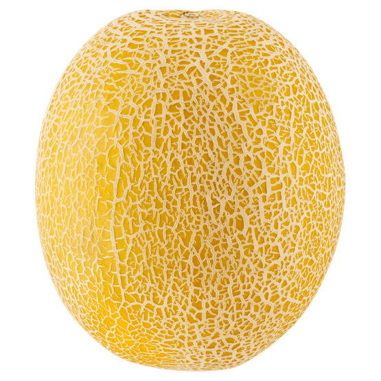 Foto van Galia meloen op witte achtergrond