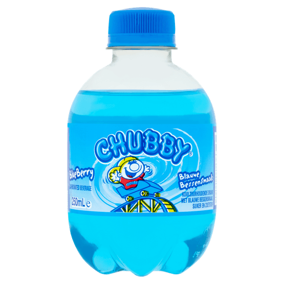 Foto van Chubby Blueberry op witte achtergrond