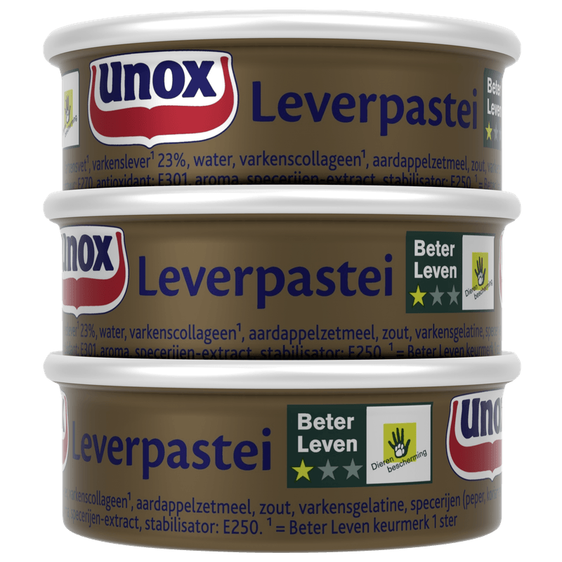 Unox Leverpastei 3-pack