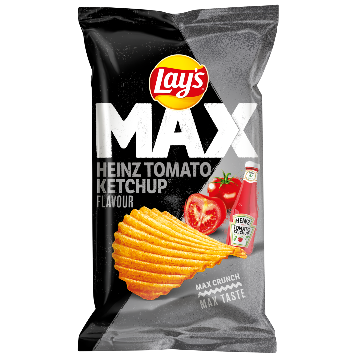 Lay's Max Ribbel Chips Heinz Tomaten Ketchup