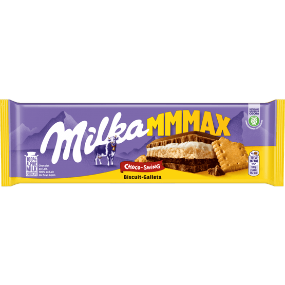 Foto van Milka Choco swing op witte achtergrond