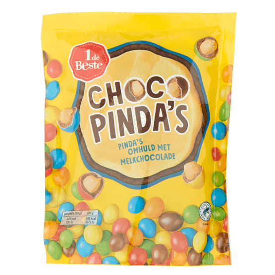 Foto van 1 de Beste Choco pinda's op witte achtergrond