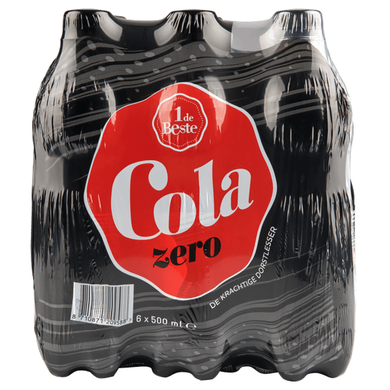 Foto van 1 de Beste Cola zero op witte achtergrond