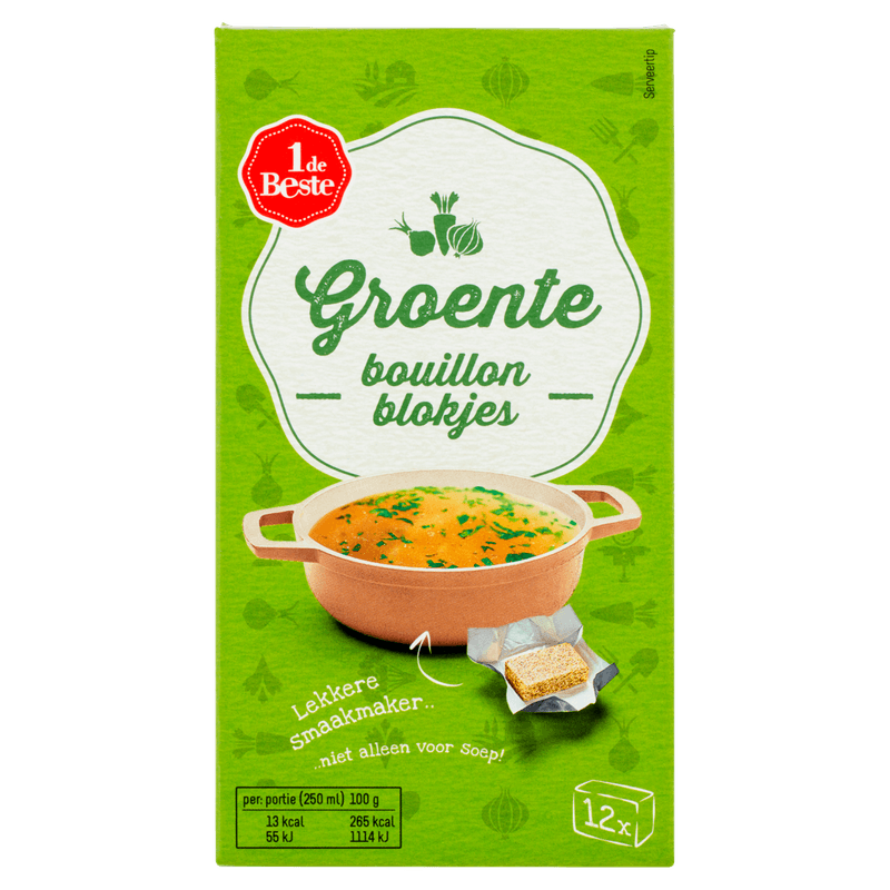 1 De Beste Bouillonblokjes groente 12 stuks