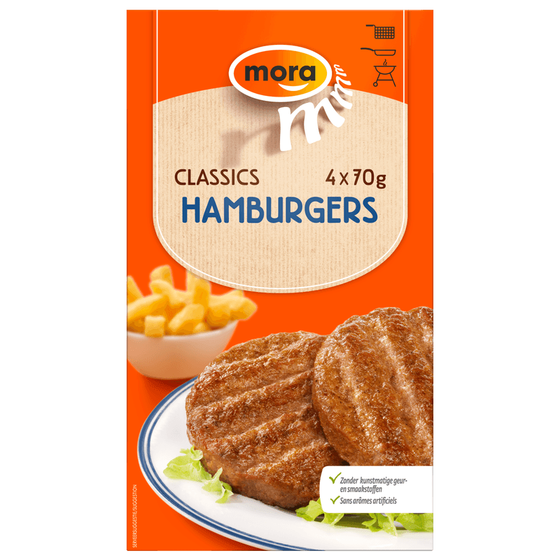 Mora Hamburgers 4 stuks