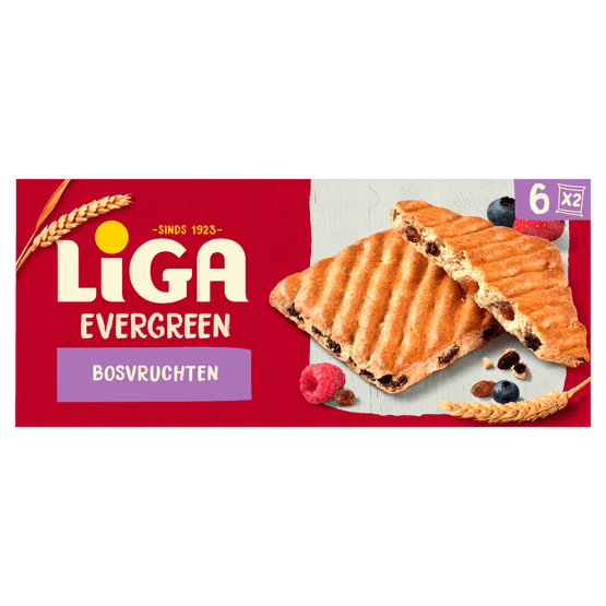 Foto van Liga Evergreen bosvruchten 6 x 2 stuks op witte achtergrond