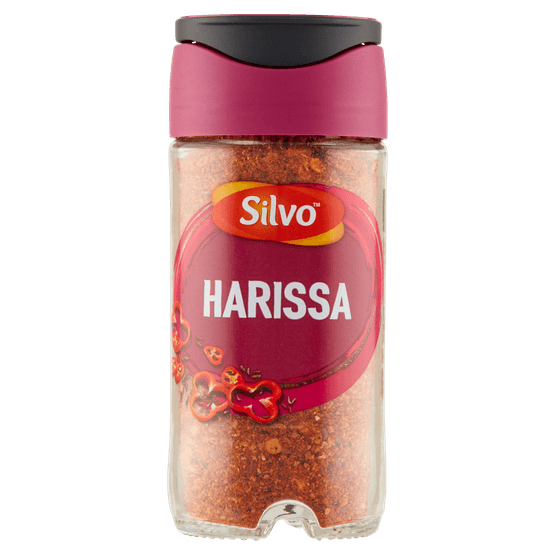 Foto van Silvo Harissa kruiden op witte achtergrond