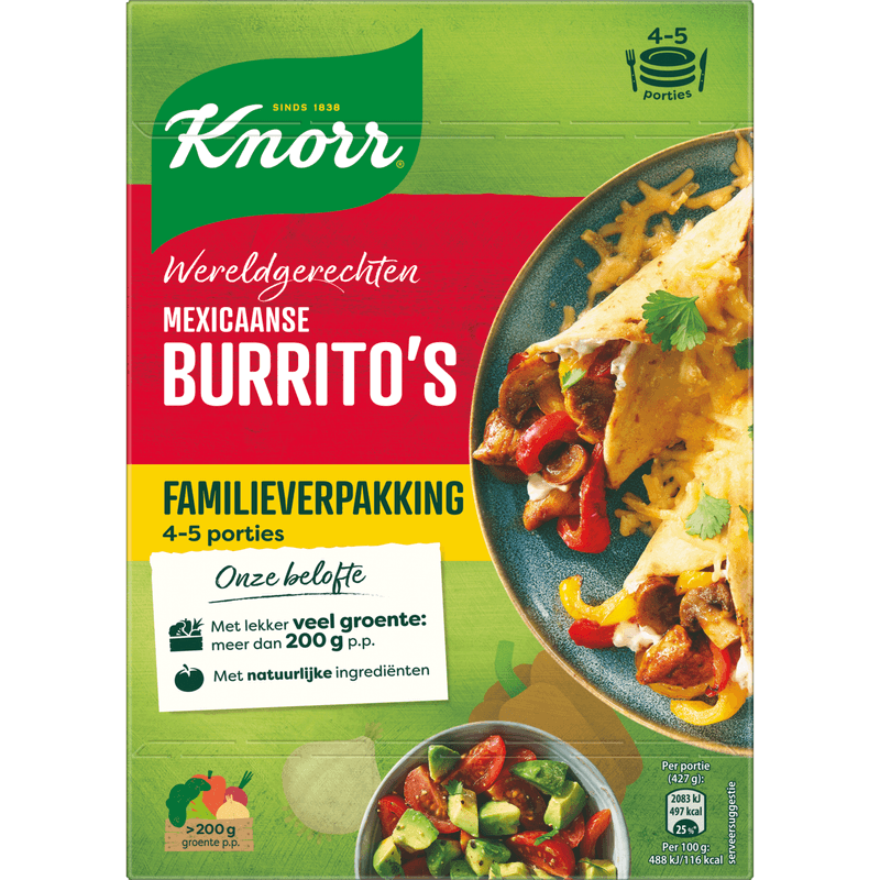 Knorr Wereldgerecht Mexicaanse burritos xxl